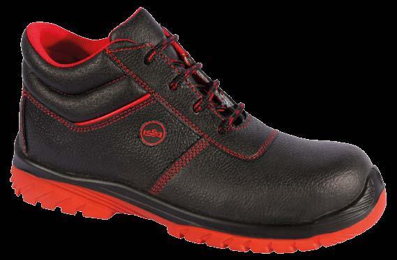Low cut S3 metal free footwear (with composite toecap and textile midsole) S1P in embossed full grain leather.