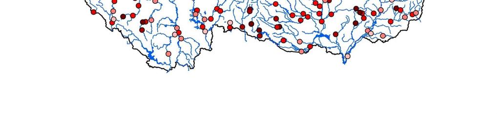 Počet dní s průměrným denním průtokem menším než Q355 v roce 2017 Z prezentace ČHMÚ Zhodnocení období 2014-2017 z pohledu