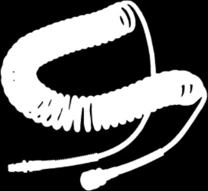 Kroucená hadice s rychlospojkami ES jako hotový komplet (viz obrázek).