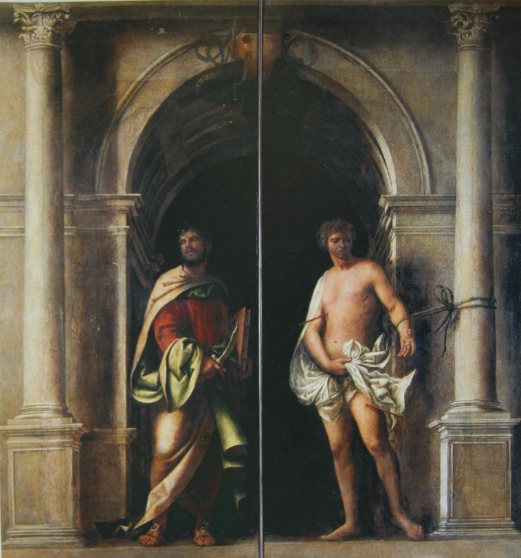 cm, Benátky, Gallerie dell' Accademia. 4. Sv. Bartoloměj a sv.