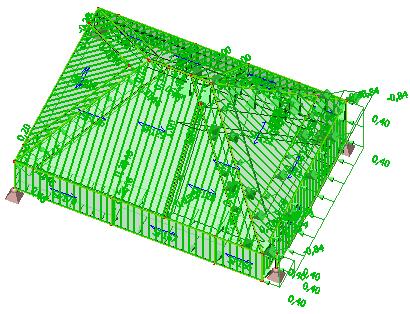 Program Scia Engineer vygeneroval automaticky