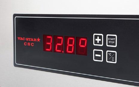 CSC - Cuisson Sous-Vide Control Přesnost teploty ±0,2 C Sonda pro vnitřní teplotu