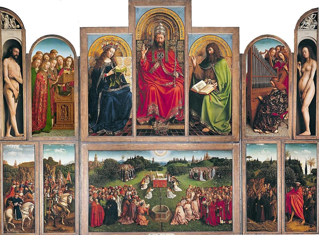 Jan van Eyck: Gentský oltář.