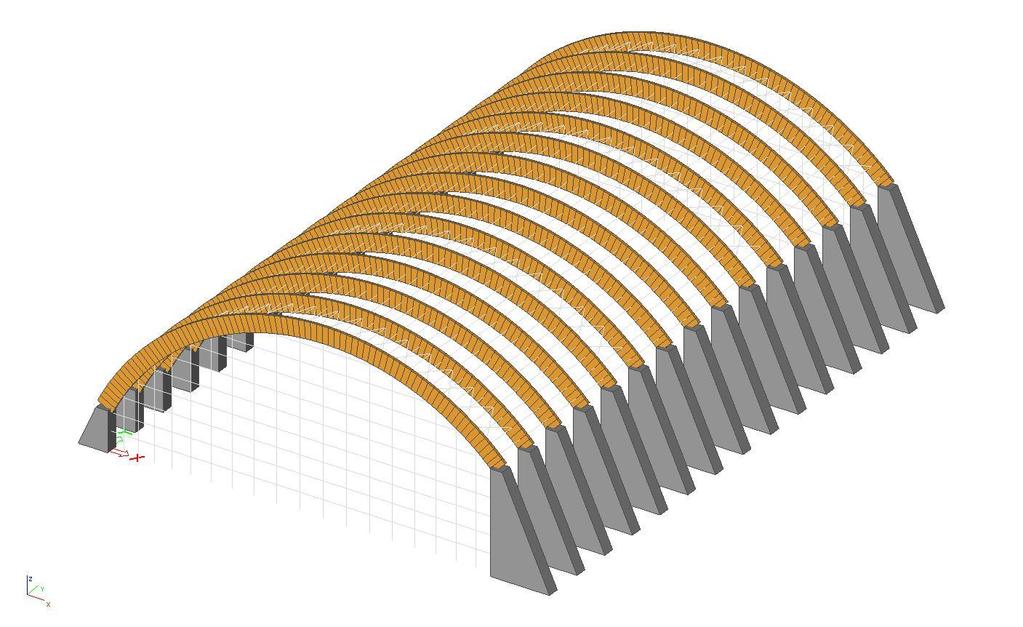 1. VAZNÍK 1.1 STATICKÝ MODEL KONSTRUKCE Model je vytvořen pomocí statického programu SCIA ENGINEER 2011 1.2 ZATÍŽENÍ Zatížení je počítáno pro celou konstrukci v charak.