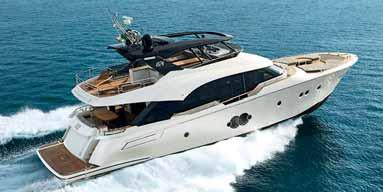 1,17 m Motor: 2x 600 HP Monte Carlo Yachts 65 Cena: od 1 700 000 EUR bez DPH Monte Carlo Yachts 76