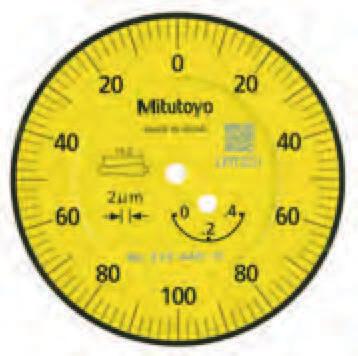 Páčkové úchylkoměry vodorovného provedení (otočný číselník pod úhlem 20 ) Série 513 Extrémně zvýšená odolnost, citlivost a viditelnost.
