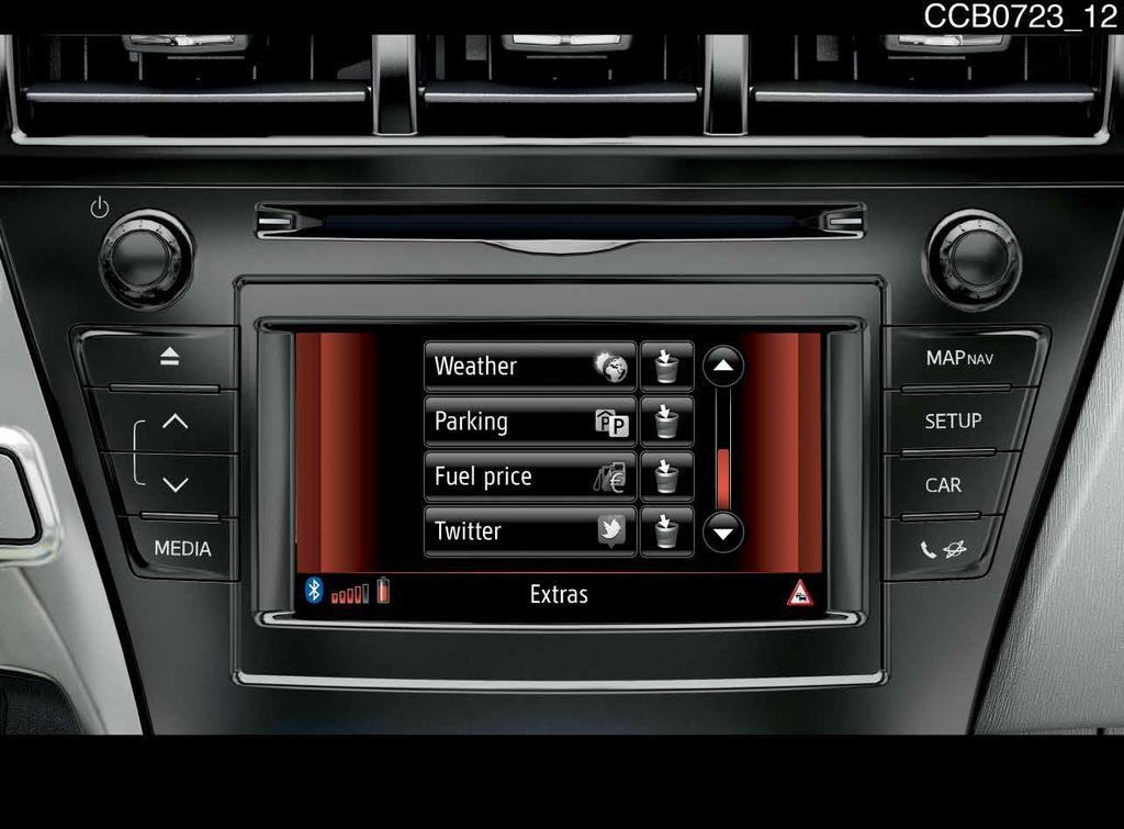 Navigační systémy Multimediální navigační systémy Toyota vytvářejí základní propojení mezi vámi, vaším vozem a životem vně vozu.
