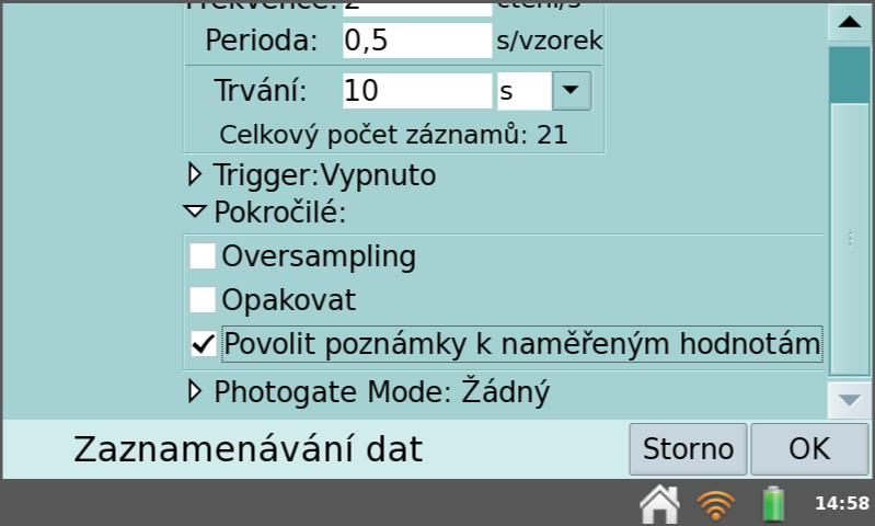 (například Go!Temp nebo TMP-BTA, případně bodový teploměr STS-BTA) a LabQuest nebo počítač pro zaznamenávání hodnot.