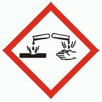 Signální slovo Nebezpečí Standardní věty o nebezpečnosti (H315) Dráždí kůži. (H318) Způsobuje vážné poškození očí. (H412) Škodlivý pro vodní organismy, s dlouhodobými účinky.