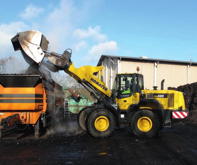 Řešení šitá na míru Sekce Pracovní vybavení Kolové nakladače Komatsu zkombinované se širokou řadou originálního pracovního příslušenství Komatsu poskytují perfektní řešení pro každý průmyslový sektor.