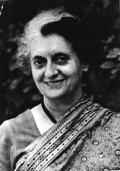 Obr. 4: Indira Gándhí Zdroj: Indian Express.