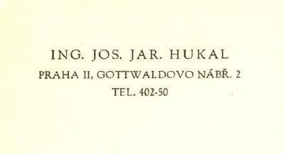 Byl pravnukem dnes již pozapomenutého, ale ve své době známého a uznávaného obrozeneckého básníka a dramatika Josefa Hukala.