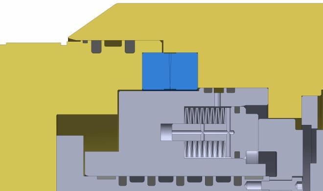 otáčení se zvyšuje tření a tak než vřeteno dotočí hlavu do požadované polohy, kroužky se zaseknou. Při vynaložení další energie na dotočení dojde k tzv.