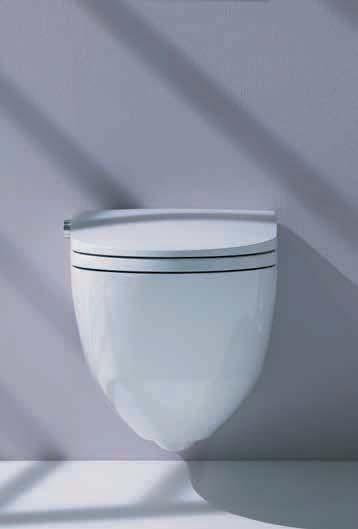 WC CLEANET RIVA se zabudovanou bidetovou sprškou nastoluje nová srovnávací měřítka. Jednoduše: Vrcholná míra luxusu pro dokonalou hygienu.