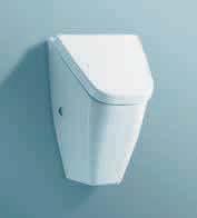 1 vila, odsávací urinál, vnitřní přívod vody, verze pro poklop 89414.2 Poklop k urinálu se zpomalovacím sklápěcím systémem 84114.