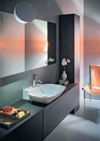 LEHKOST PROSTORU Pro lehkou a elegantní atmosféru v prostoru koupelny nabízí LAUFEN svoji novou kolekci nábytku s označením Boutique.