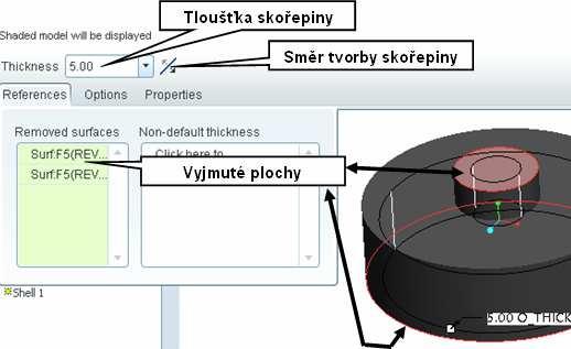 orientation: right Ve skicáři pak nakreslíme následující skicu: - svislá osa rotace je Geometry Centerline a je ukotvena na svislé referenci.