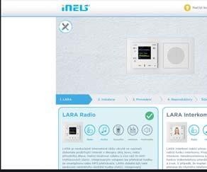 Dopřejte si ovládání celého domu přes obrazovku televize díky multimediální nástavbě imm a nebo využijte aplikací v chytrém telefonu či tabletu. Vyzkoušejte online LARA konfigurátor.