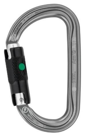 39: Karabina s pojistkou ball lock. Zdroj: WORKSAFE- TY.cz [online]. www.worksafety.cz [cit. 2018-05-14]. URL: <http://www. worksafety.cz/3548-petzl-petzlkarabina-amd-ball-lock/> Ilustrace č.