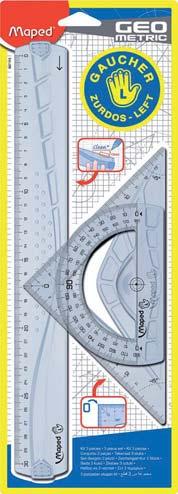 geometrickými funkcemi, 26cm přeponou a držadlem.