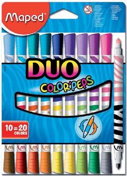 Dětské fixy Color Peps balíček Souprava barevných fixů se snadno vypratelným a