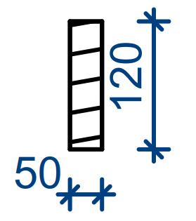 Návrhové napětí v ohybu: σ m,y,d = Návrhová pevnost v tlaku rovnoběžně s vlákny: f c,0,d = Návrhová pevnost v ohybu: f m,d = Posouzení: s = σ σ 0,779 1 průřez vyhovuje Vzpěra posouzení typ dřeva C24