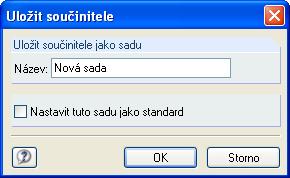 3 Práce s modulem RSCOMBI 2006 Kombinační součinitele se liší podle kategorií účinků. Obr. 3.