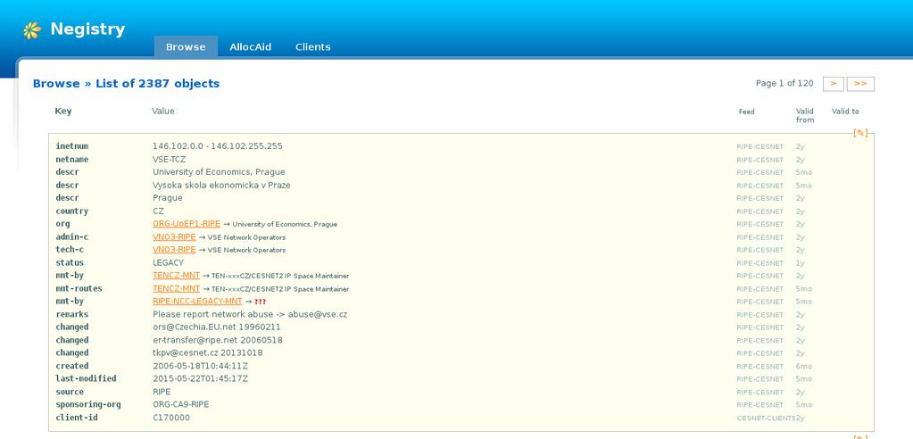 inetnum remarks netname descr remarks 147.32.1.0 147.32.50.255 CVUT-TCZ Report network abuse --> abuse@x.cvut.cz Praha 1 Report network abuse --> abuse@p1.cvut.cz abuse@x.
