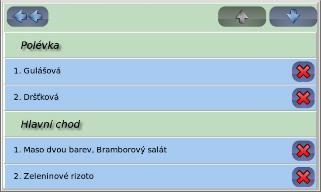 stravovacímu systému programu, můžete si jídlo