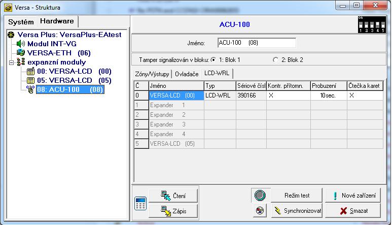 SATEL VERSA-LCDM-WRL 5 3. Klikněte na tlačítko Smazat. Otevře se potvrzovací okno. 4. Klikněte na tlačítko Ano. Dojde k uzavření potvrzovacího okna. 5. Klikněte na tlačítko Zápis pro zápis změn do základnové stanice a ústředny.