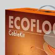 ECOFLOOR CABLE KIT sada pro svépomocnou instalaci Sady Cable Kit obsahují stejný topný kabel jako rohože v sadách Comfort Mat, kabel však není fixován na tkanině, ale je stočen na cívce.