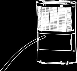 KONTINUÁLNÍ ODVLHČOVÁNÍ Spotřebič je vybaven výstupem pro odtokovou hadici pro kontinuální