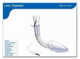 Supreme LMA (SLMA) Hybrid mezi PLMA, ILMA a LMA Unique A) Jednorázové použití B) Objemná nafukovací manžeta, absence dorzální manžety C) Drenážní