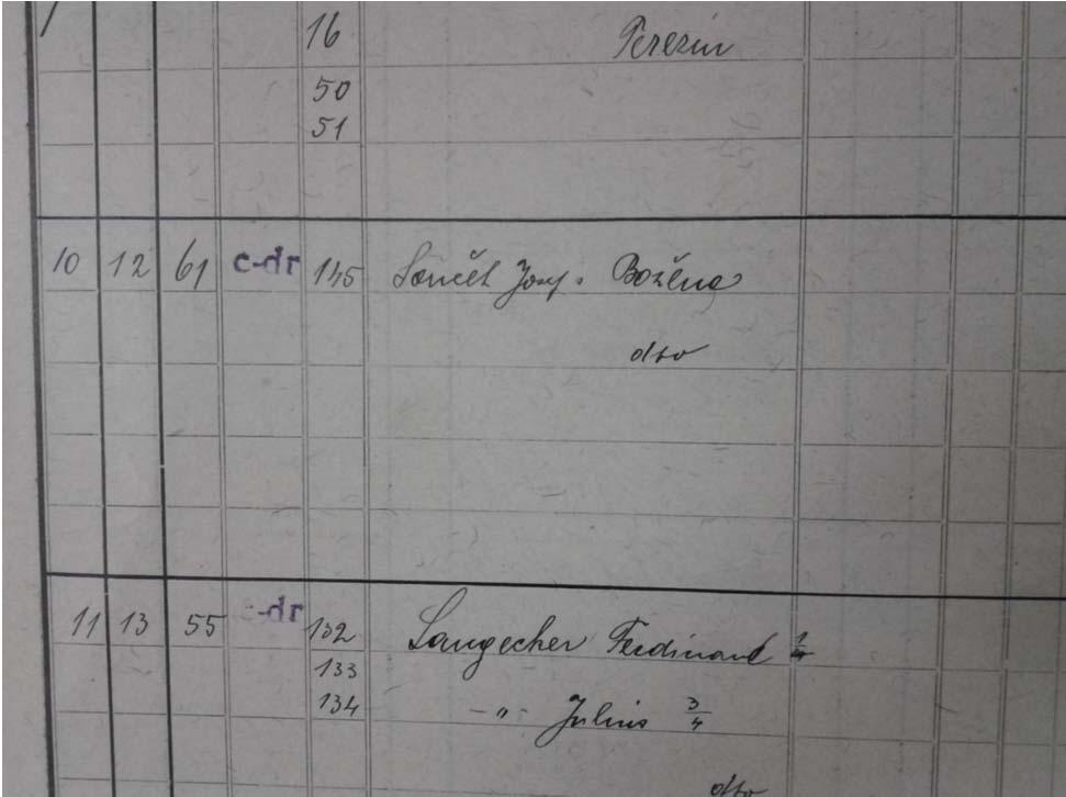 1. 9. 1927 Příloha č. 9b: Zápis na KÚ Litoměřice o prodeji domu čp.