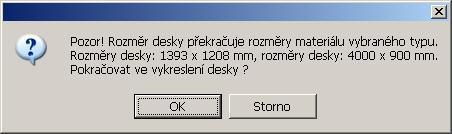 CAD Kuchyně > Pracovní desky tlačítko se dialogové okno dočasně uzavře, abyste ve výkresu mohli zadat natočení desky dvěma body ve výkrese.