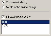 Výběr desek pro editaci Výběr desek se provádí v dialogovém okně na kartě Výběr desek pro editaci: V rámečku Výběr desek proveďte základní výběr desek.