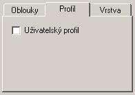 CAD Kuchyně > Deskové prvky Zaškrtnete přepínač Sokl tím zpřístupníte kartu Profil. Klepněte na kartu Profil: Zaškrtněte přepínač Uživatelský profil.