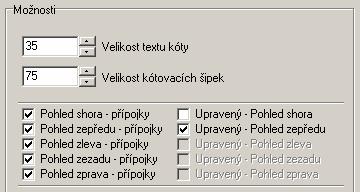 CAD Kuchyně > Dokumentace projektu Pohledy na přípojky Tento přepínač vám umožňuje vygenerovat výkresy se zakótováním polohy přípojek, výkresy nebudou obsahovat vložené skříňky, pracovní desky,