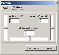 Následující obrázek znázorňuje postup přesunutí levé skříňky ke skříňce vpravo: Postup: Vyberte skříňku vlevo (na obrázku čárkovaně) a spusťte nástroj Zadejte výchozí bod (na obrázku bod 1) Zadejte