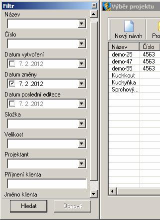 CAD Kuchyně > Správa projektů V rámečku Automatické ukládání můžete nastavit, v jakém intervalu má program zálohovat projekt, na kterém zrovna pracujete.