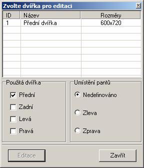 CAD Kuchyně > Editor skříněk Chcete-li upravit některou polici v seznamu vytvořených polic, poklepejte na její název. Úprava police probíhá ve stejném dialogovém okně jako definice nových polic.