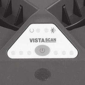 18.4 Čtení obrazových dat Pomocí VistaScan Perio lze současně číst čtyři kazety s až osmi paměťovými fóliemi při stejném rozlišení. Stavy LED signalizují daný stav plnění.