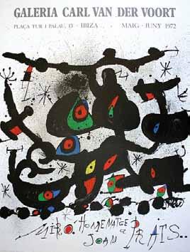 512 515 512. Joan Miró (1893 1983) Plakát litografie, 1972, 74 x 57,5 cm, uvedeno v soupisu grafického díla J.