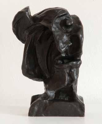 88. Emil Filla (1882 1953) Hlava bronz, v. 19 cm, pozdější odlitek, žák prof.