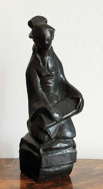94 93 93. Otto Gutfreund (1889 1927) Japonka bronz, 1922, v. 29,5 cm, pozdější odlitek z původní sádry, reprodukováno: soupis NG 1995/96 č.