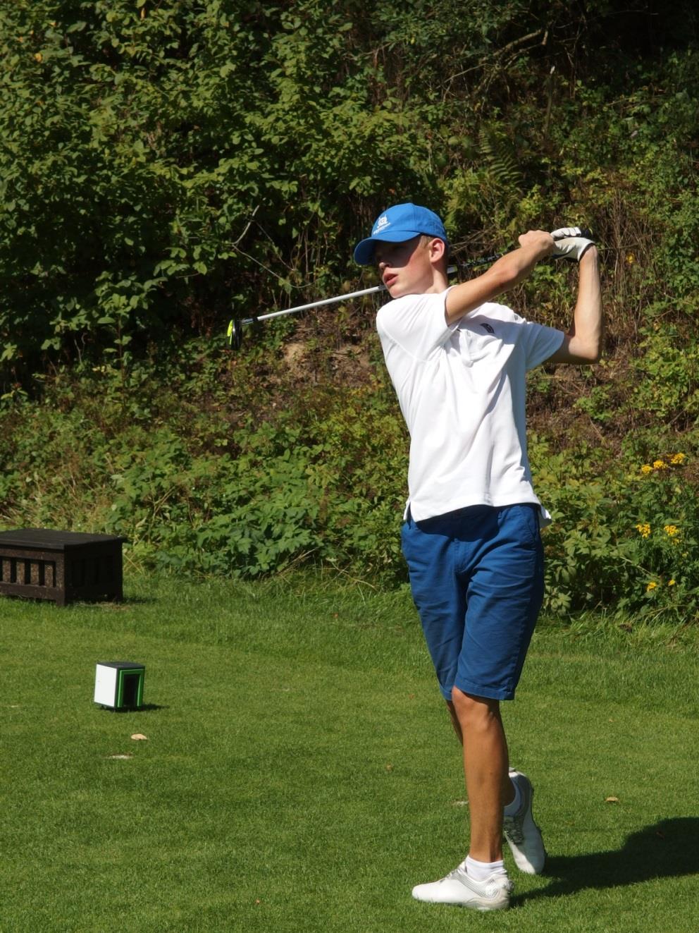 Matyáš Berka (kvarta) úspěchy na golfových turnajích 2. místo dne 29.