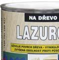 LAZUROL GOLD BÁZE S 1037 SILNOVRSTVÁ SYNTETICKÁ TIXOTROPNÍ LAZURA 0,75 l 3 l (m 2 /l) 17 TÓNOVÁNÍ Báze je určena pro tónovací centra.