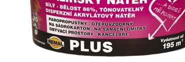 (klasifikace dle EN 13300). Staré nesoudržné nátěry v silnějších vrstvách je třeba oškrábat. Na vyrovnání děr, trhlin a nerovných ploch použijeme REMAL STĚRKA.