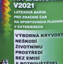 5 kg 10 kg cca 10 kg barvy na fotbalové hřiště (při ředění 1 : 1) odstín bílý LATEX UNIVERZÁLNÍ V