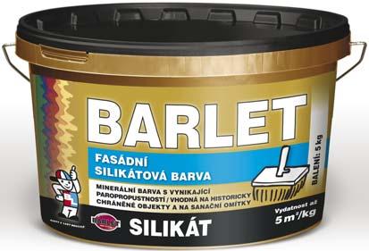 BARLET PENETRACE SILIKÁT V 4015 FX PENETRAČNÍ SILIKÁTOVÝ NÁTĚR BARLET PENETRACE SILIKÁT se používá jako základní penetrační nátěr na savé omítky pro sjednocení savosti a zároveň zlepšení přilnavosti